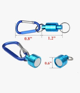 Magnetic Net Release Clip Keychain Hook